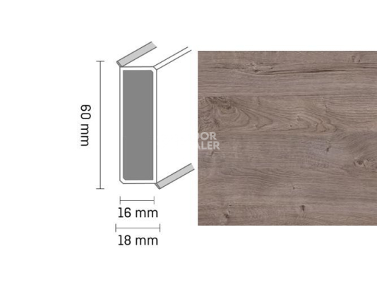 Плинтус Широкий плинтус Cubu flex life XL 60/19 Touch and style 2945 regine фото 1 | FLOORDEALER