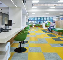 Marmoleum Modular t3362 yellow moss фото 2 | FLOORDEALER