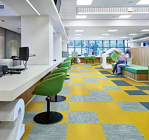 Marmoleum Modular t3362 yellow moss фото 2 | FLOORDEALER
