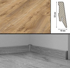 Плинтус Плинтус МДФ Kronotex ламинированный D4794 Плинтус ламинированный МДФ Kronotex Дуб натуральный Макро фото 1 | FLOORDEALER