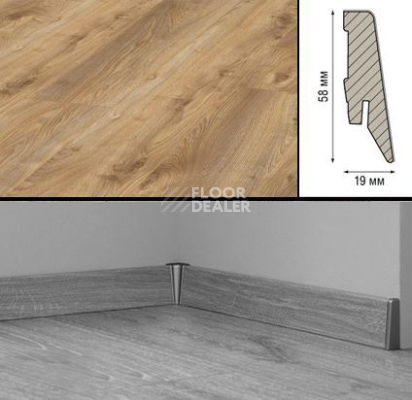 Плинтус Плинтус МДФ Kronotex ламинированный D4794 Плинтус ламинированный МДФ Kronotex Дуб натуральный Макро фото 1 | FLOORDEALER