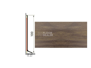 Плинтус Плинтус алюминиевый Русский профиль 100мм ДЕКОРАТИВНОЕ ПОКРЫТИЕ дуб сантана фото 1 | FLOORDEALER