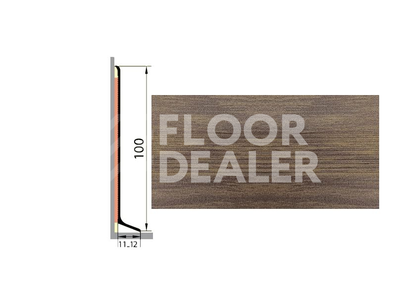 Плинтус ДЕКОРАТИВНОЕ ПОКРЫТИЕ дуб сантана фото 1 | FLOORDEALER