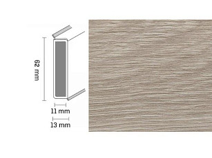 Плинтус Плинтус Dollken Cubu Decor 60 2258 limed grey wood фото 1 | FLOORDEALER