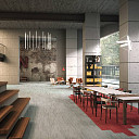 Ковровая плитка Interface Urban Retreat 501 Planks В интерьере  | FLOORDEALER