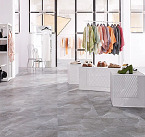 Forbo Allura Decibel Material 9019AD8 dark grey emperador (75x50 cm) фото 2 | FLOORDEALER