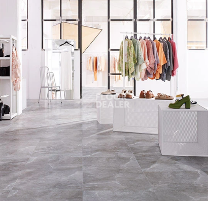 Forbo Allura Decibel Material 9019AD8 dark grey emperador (75x50 cm) фото 2 | FLOORDEALER