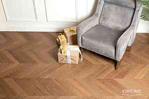 Кварцвиниловые полы Vinilam Parquet Chevron 2.5мм I1651102 Шеврон Плезир фото  | FLOORDEALER