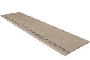 Керамогранит Classic Wood Ступень 30x120x10 Ступень cw 01-30x120x10-Непол. (с насечками) фото  | FLOORDEALER