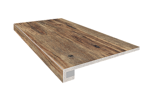 Керамогранит Brigantina Комплект 33x120 Комплект (Ступень bg 01 (33x120) непол. (прямоугол. бортик) без насечек+ Подступенок (14,5x120)) фото  | FLOORDEALER