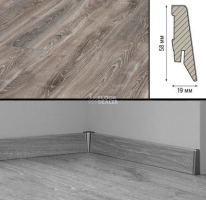 Плинтус МДФ Kronotex ламинированный D4796 Плинтус ламинированный МДФ Kronotex Дуб горный Титан фото 2 | FLOORDEALER