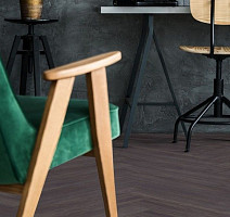 Kronotex Herringbone 8мм d6010 Дуб Эльба Черный фото 2 | FLOORDEALER