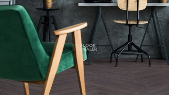 Kronotex Herringbone 8мм d6010 Дуб Эльба Черный фото 2 | FLOORDEALER