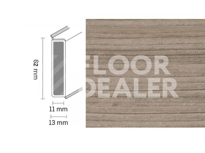 Плинтус 2580 grey cherry фото 1 | FLOORDEALER