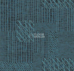 Ковролин Flotex Vision Pattern 560007 (Network) Steel фото 1 | FLOORDEALER