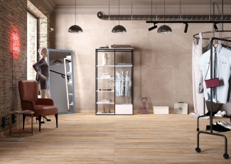 Terra Комплект с прямоуг. бортиком 33 x 120 x 10 Комплект (Ступень te 01 (33x120) непол. (прямоугол. бортик) + Подступенок (14,5x120)) фото 2 | FLOORDEALER