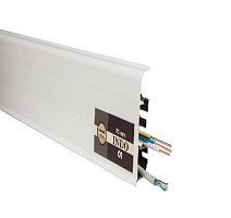 Плинтус Arbiton Indo Плинтус Arbiton Indo 70мм ПВХ 01 Белый Блеск 70мм 2.5м фото 1 | FLOORDEALER