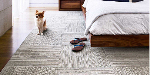 Ковровая плитка в спальню. Особенности выбора