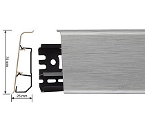 Плинтус Arbiton Indo Плинтус Arbiton Indo 70мм ПВХ 41 Алюминий Светлый фото 1 | FLOORDEALER