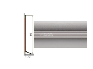 Плинтус алюминиевый Русский профиль 80мм БЕЗ ПОКРЫТИЯ фото 1 | FLOORDEALER