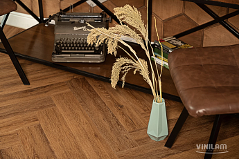 Vinilam Parquet Herringbone Glue 2.5мм IS11210 Паркет Де Вилль Glue фото 1 | FLOORDEALER