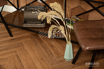 Кварцвиниловые полы Vinilam Parquet Herringbone Glue 2.5мм IS11210 Паркет Де Вилль Glue фото 1 | FLOORDEALER