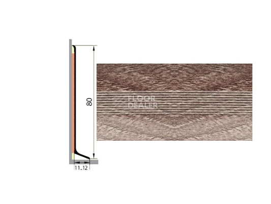 Плинтус Плинтус алюминиевый Русский профиль 80мм ДЕКОРАТИВНОЕ ПОКРЫТИЕ дуб марсель фото 1 | FLOORDEALER