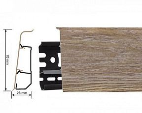 Плинтус Arbiton Indo Плинтус Arbiton Indo 70мм ПВХ 139 Сатин Дуб фото 1 | FLOORDEALER