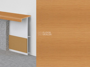 Плинтус ковровый с фурнитурой и ребрами жесткости Dollken TL-51 57 Бук фото 1 | FLOORDEALER
