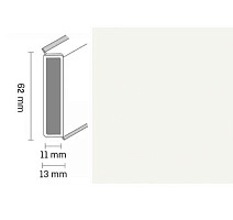 Плинтус Плинтус Dollken Cubu Decor 60 1013 white фото 1 | FLOORDEALER