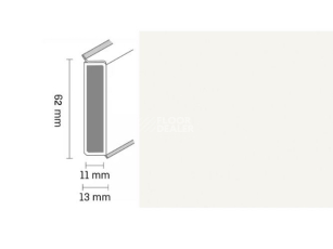 Плинтус Плинтус Dollken Cubu Decor 60 1013 white фото 1 | FLOORDEALER