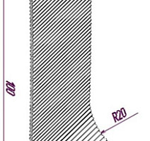 Плинтус 10883  для завода на стену