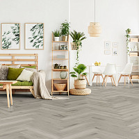 Kronotex Herringbone 8мм d3773 Дуб Серебристый фото 2 | FLOORDEALER