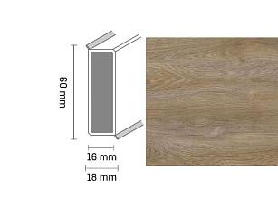 Плинтус Широкий плинтус Cubu flex life XL 60/19 Touch and style 2940 takoua фото 1 | FLOORDEALER