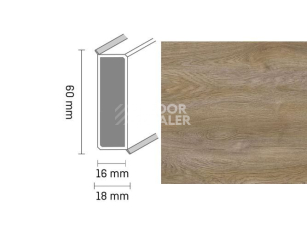 Плинтус Широкий плинтус Cubu flex life XL 60/19 Touch and style 2940 takoua фото 1 | FLOORDEALER