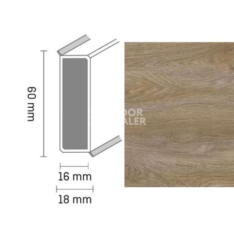 Плинтус Широкий плинтус Cubu flex life XL 60/19 Touch and style 2940 takoua фото 1 | FLOORDEALER