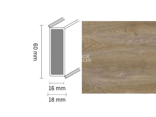 Плинтус Широкий плинтус Cubu flex life XL 60/19 Touch and style 2940 takoua фото 1 | FLOORDEALER