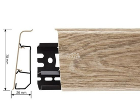 Arbiton Indo Плинтус Arbiton Indo 70мм ПВХ 11 Дуб Скальный фото 1 | FLOORDEALER