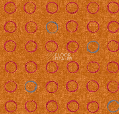 Ковролин Flotex Vision Shape 530007 (Spin) Orange фото 1 | FLOORDEALER
