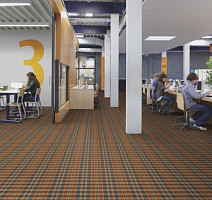 Flotex Vision Pattern 590001 (Plaid) Rust фото 2 | FLOORDEALER