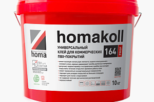 Сопутствующие материалы Homakoll 164 Prof  универсальный клей для коммерческих напольных покрытий, морозостойкий. Homakoll 164 Prof 5 кг. Универсальный клей для коммерческих ПВХ покрытий, водно-дисперсионный фото  | FLOORDEALER