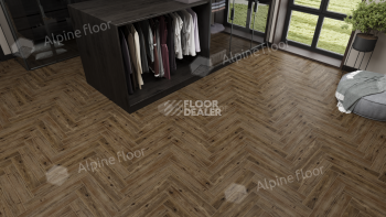 Alpine Floor Herringbone Pro 12мм lf 106-10 Бордо фото 3 | FLOORDEALER