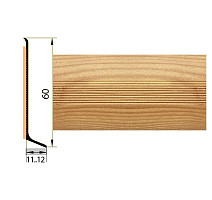 Плинтус Плинтус алюминиевый Русский профиль 60мм ДЕКОРАТИВНОЕ ПОКРЫТИЕ сосна фото 1 | FLOORDEALER