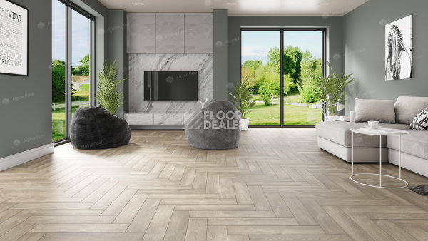 Alpine Floor Parquet Premium 8мм Дуб Натуральный Отбеленный ECO19-5 фото 2 | FLOORDEALER