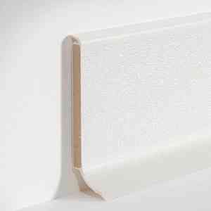 Сопутствующие материалы Плинтус на деревянной основе Dollken S 100 flex life top 1248/1145 Бело-серый фото ##numphoto## | FLOORDEALER