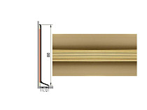 Плинтус Плинтус алюминиевый Русский профиль 80мм АНОДИРОВАННОЕ ПОКРЫТИЕ золото глянец фото 1 | FLOORDEALER