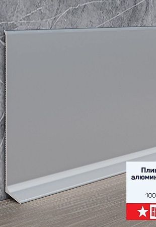 Плинтус алюминиевый Русский профиль 100мм