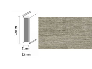 Плинтус Плинтус Dollken Cubu Decor 60 2572 fashion oak фото 1 | FLOORDEALER