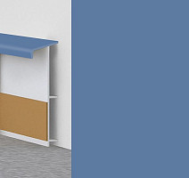 Плинтус Плинтус ковровый с фурнитурой и ребрами жесткости Dollken TL-51 5388 / 1388 Голубой фото 1 | FLOORDEALER