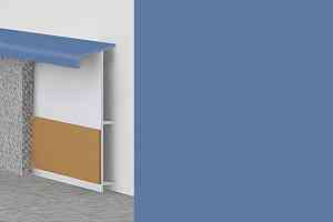 Плинтус Плинтус ковровый с фурнитурой и ребрами жесткости Dollken TL-51 5388 / 1388 Голубой фото  | FLOORDEALER